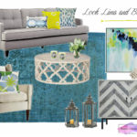 moodboard living room blue and lime noelia ünik designs